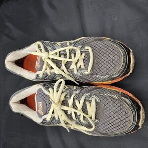 ASICS Gray and Orange Athletic Shoes with Cushioned‎ Support